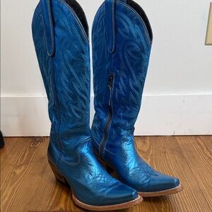 Lane Blue Western Cowboy Boots